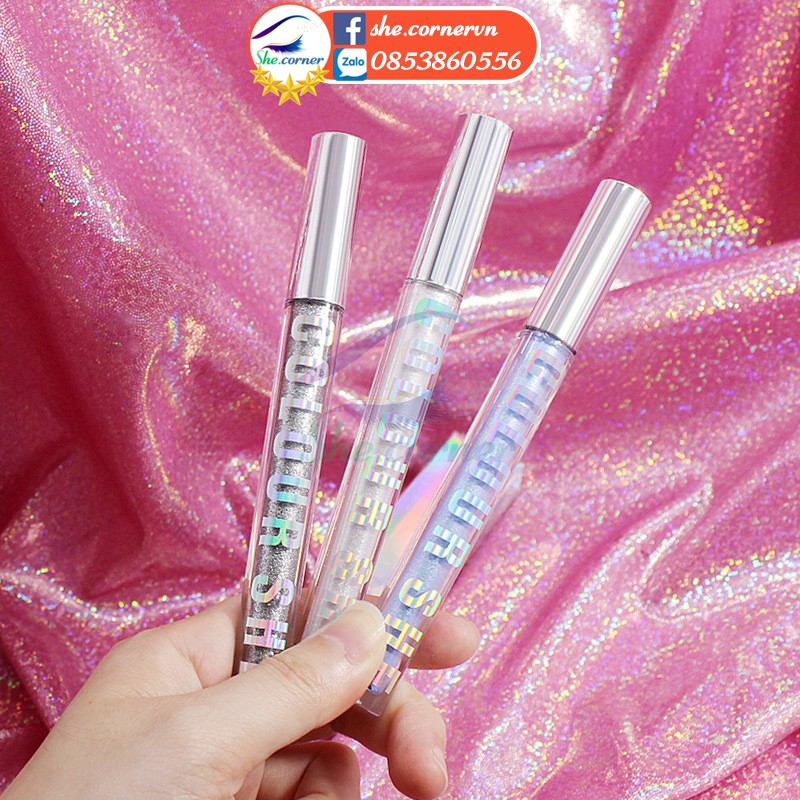 Mascara kim tuyến Colour SHE Glitter Top Coat Mascara C001 chuốt mi lấp lánh làm dài và dày mi lâu trôi lo 2.5g | BigBuy360 - bigbuy360.vn