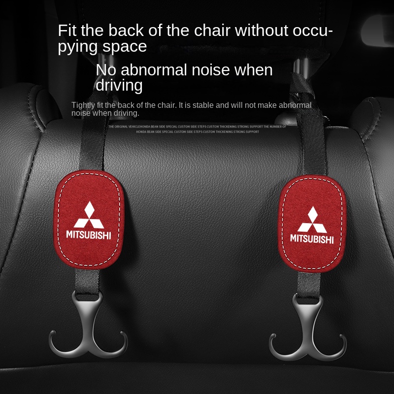 Phù Hợp Móc Treo Đồ Bằng Kim Loại Gắn Sau Ghế Xe Hơi Mitsubishi