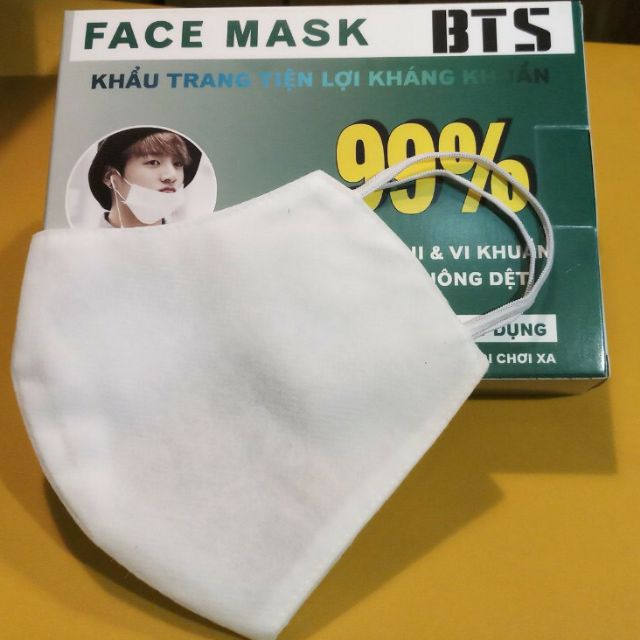 Khẩu trang kháng khuẩn 3lớp cao cấp FACE MASK BTS chính hãng