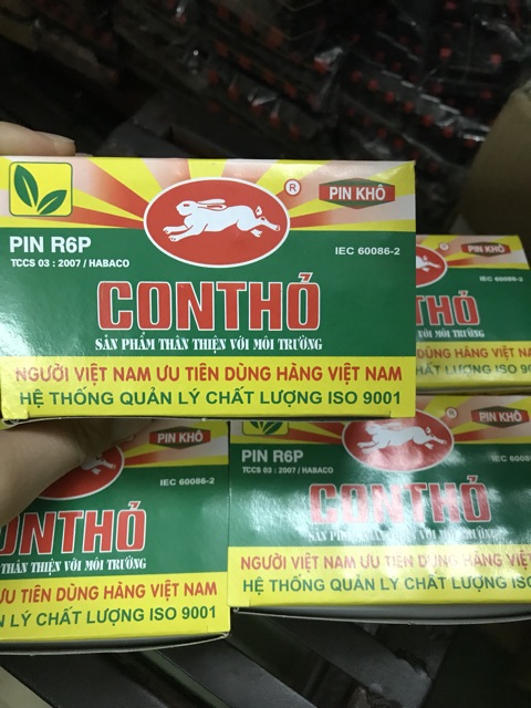 Pin con thỏ 1,5v nguyên hộp 40 viên