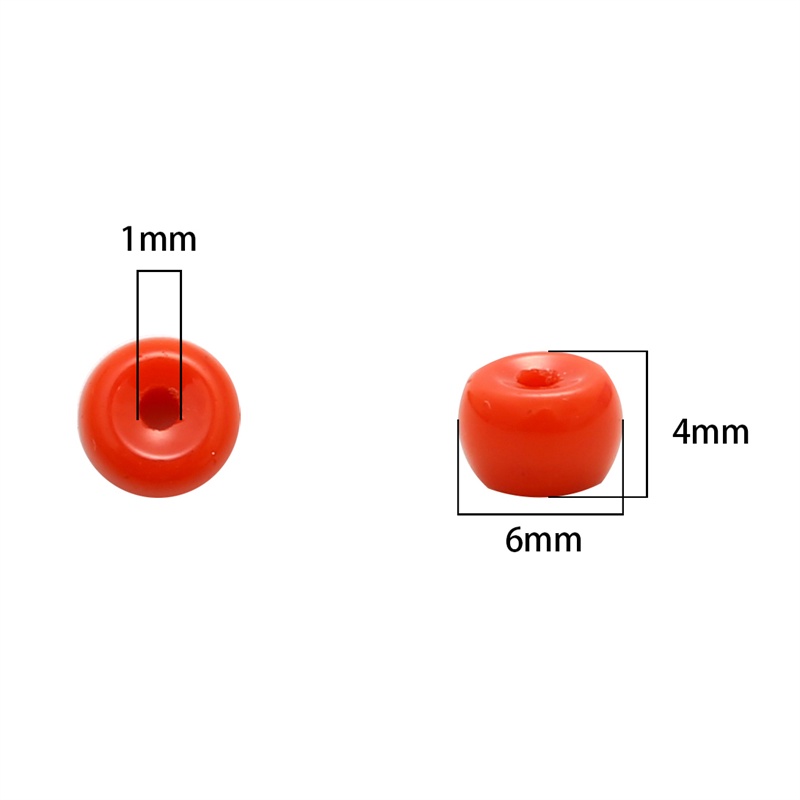Hạt xỏ BEADIA từ thủy tinh trơn mịn dùng làm trang sức DIY