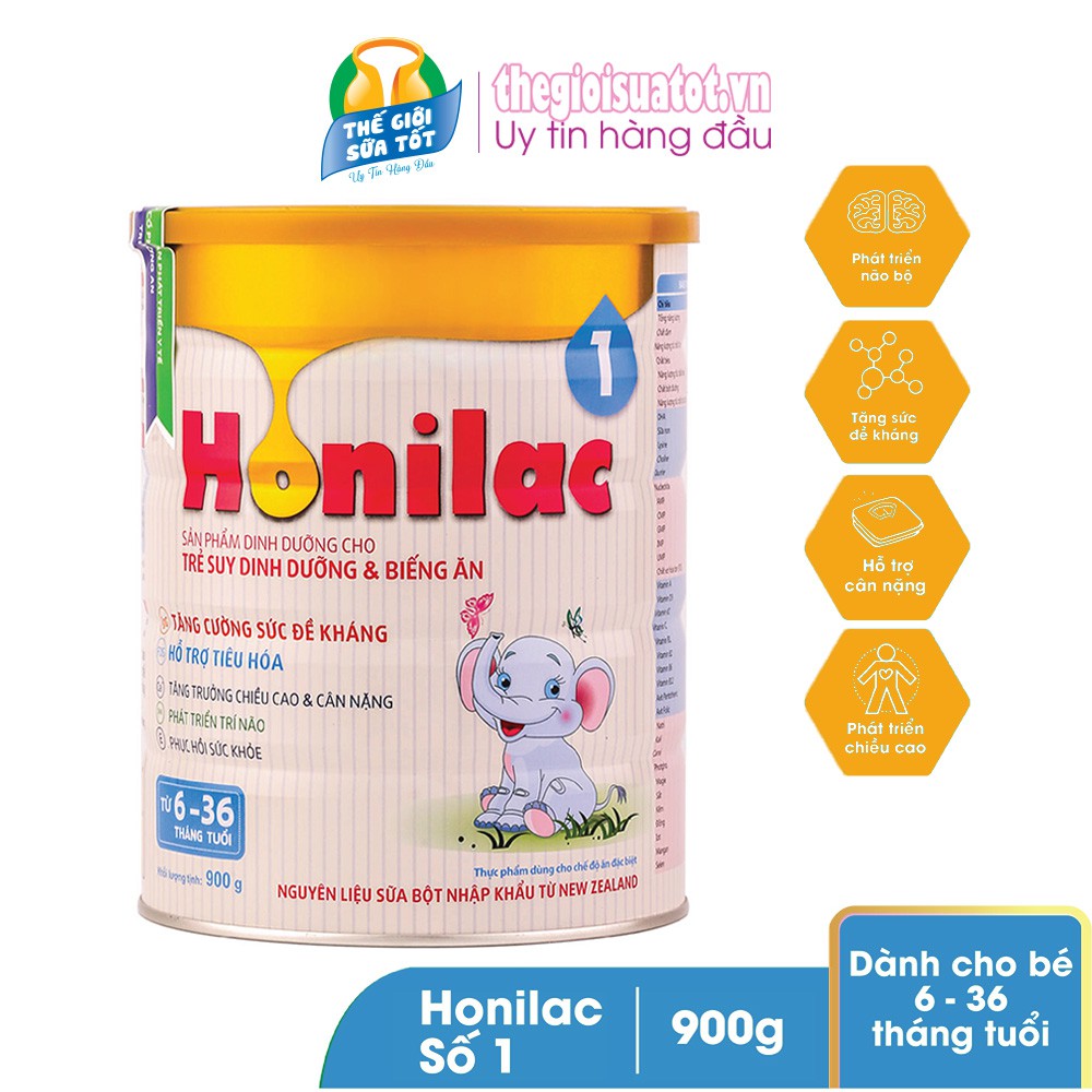 Sữa bột Honilac số 1 - 900g - bổ sung dinh dưỡng cho trẻ | BigBuy360 - bigbuy360.vn
