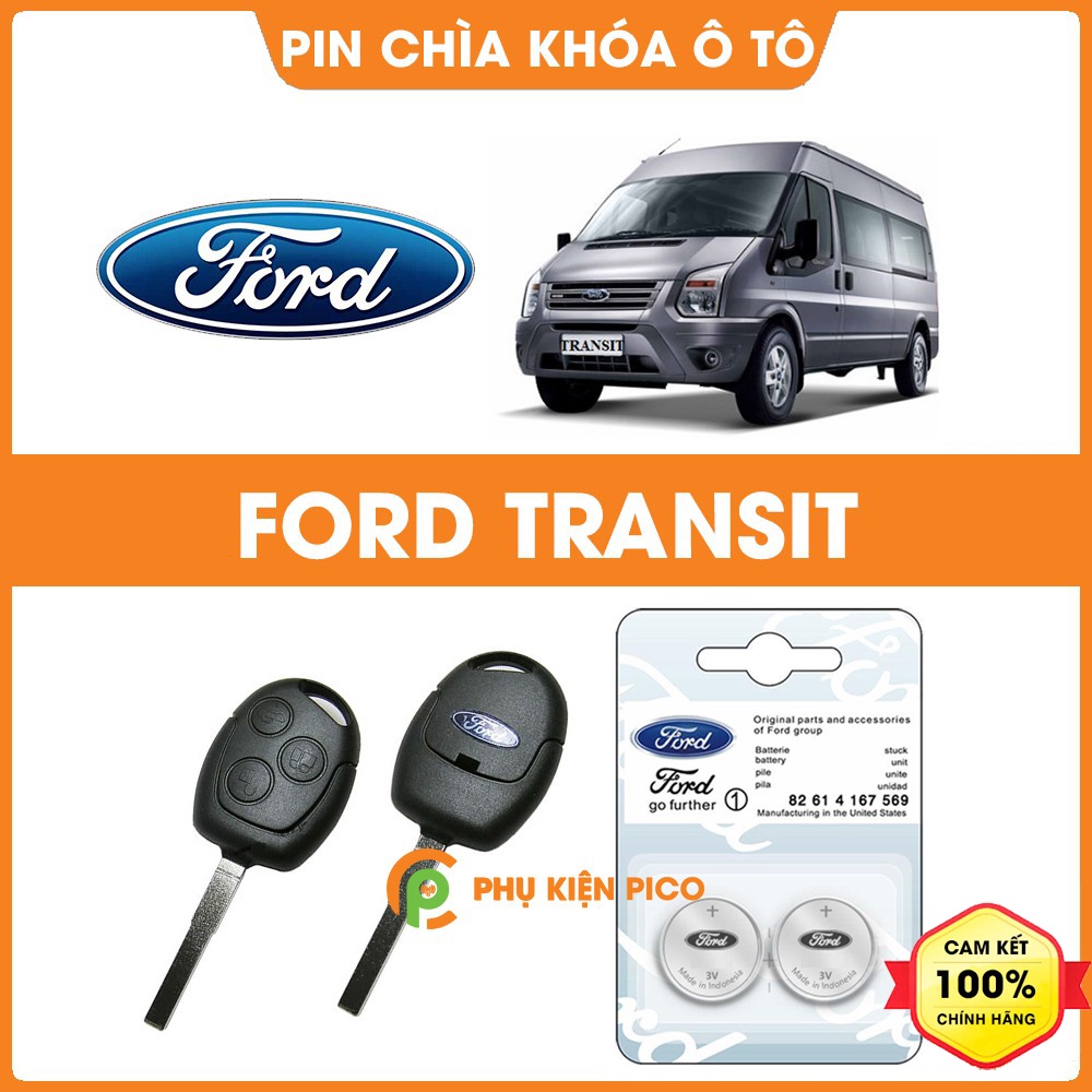 Pin chìa khóa ô tô Ford Transit chính hãng Ford sản xuất tại Indonesia 3V