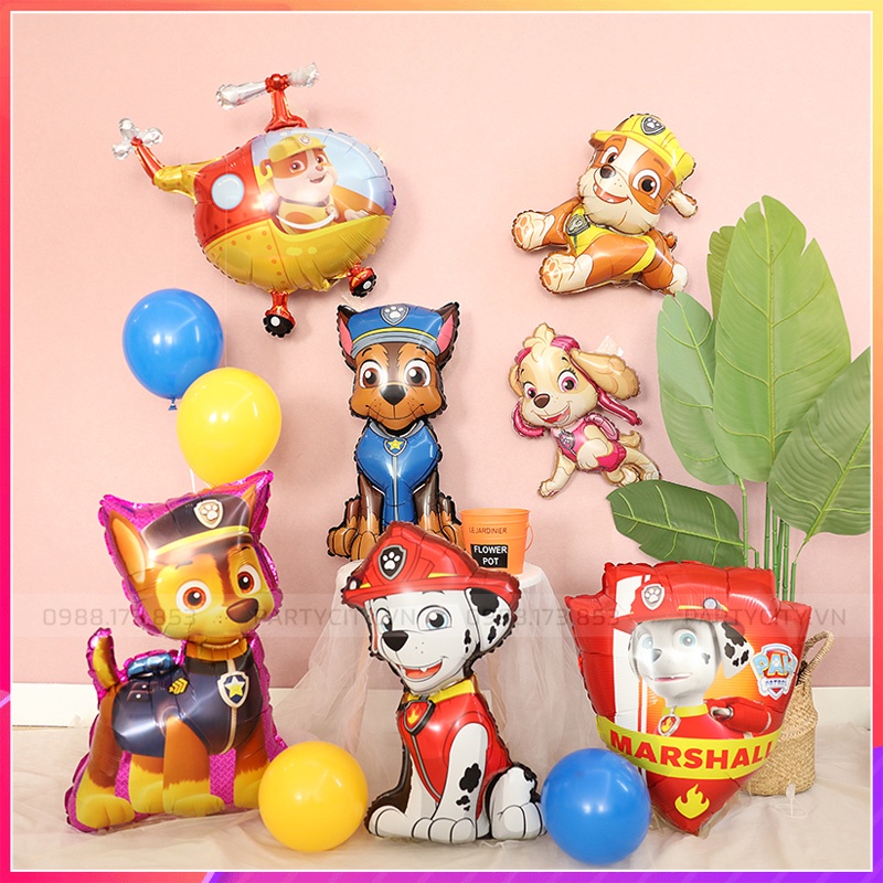 Bóng Hình Chó Cứu Hộ Paw Patrol  Trang Trí Tiệc Sinh Nhật Cho Bé