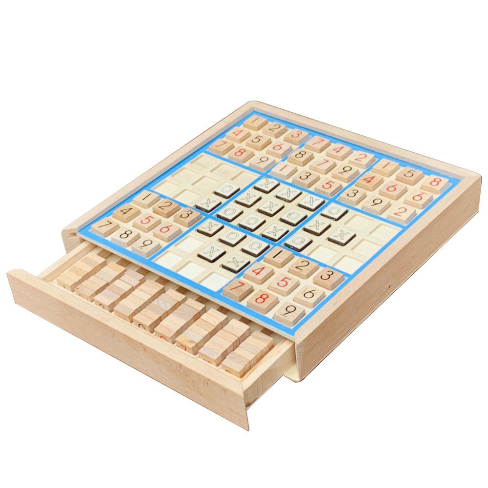 BoardGame Cờ Sudoku Nhật Bản Kết Hợp Cờ Caro Bằng Gỗ Benrikids Trò Chơi Giải Trí Rèn Luyện Trí Não