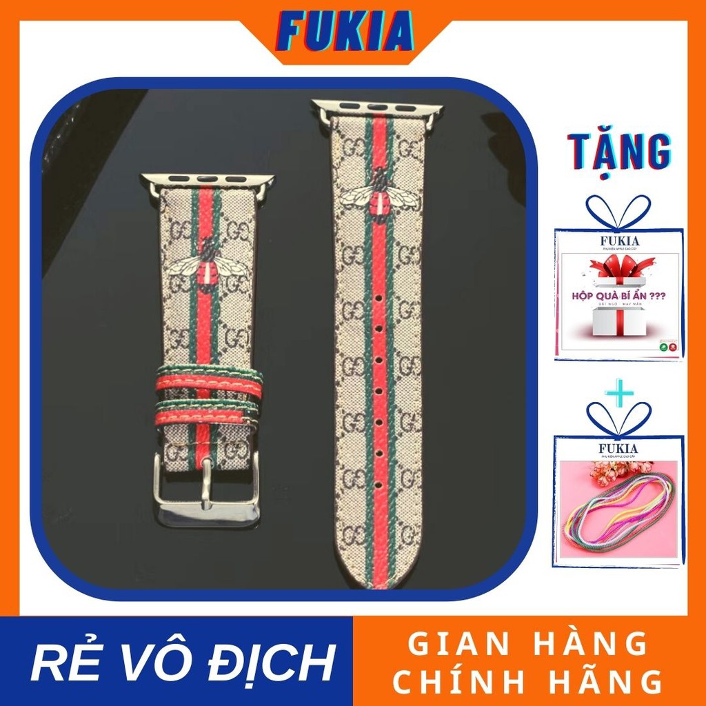 Dây da ong cao cấp dành cho Apple Watch đồng hồ thông minh iWatch Series  1/2/3/4/5/6/7/SE size 38/40/41/42/44/45mm