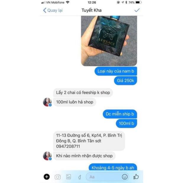pk3861 [ Nước hoa cao cấp --CHÍNH HÃNG--Versace] DTGH | BigBuy360 - bigbuy360.vn
