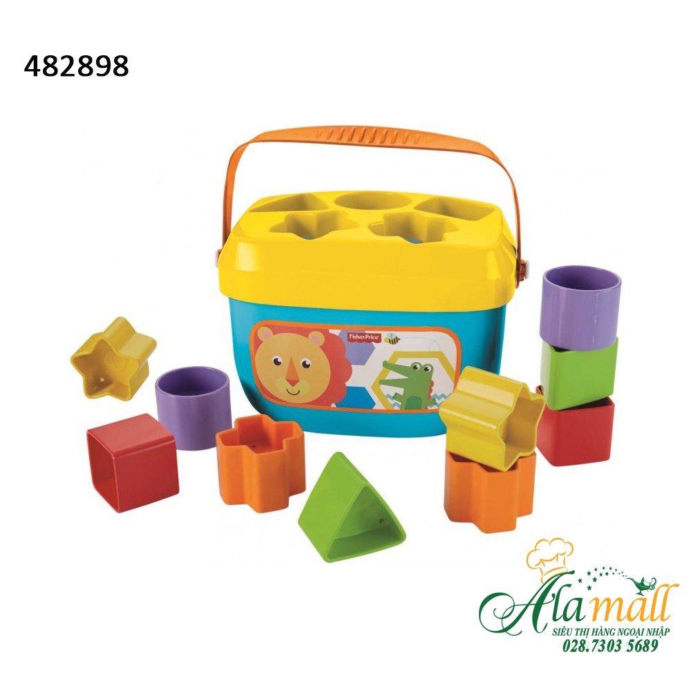 Fisher Price 6m+ Baby First Block - 10 Blocks