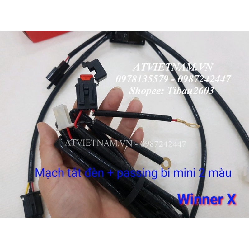 Mạch tắt đèn chính và passing trợ sáng mini 2 màu cho WINNER X
