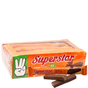 Bánh Xốp Phủ Sôcôla Superstar Triplet Chocolate