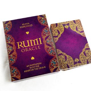 【 READY STOCK】Rumi Oracle Deck Cards Esoteric Alana Fairchild Esoteric Telling Blue Angel New