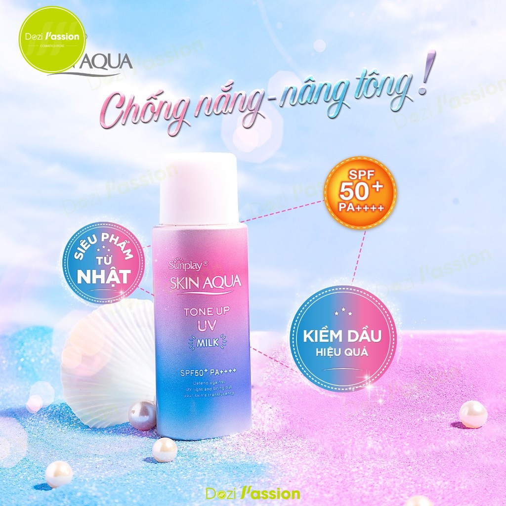 Kem Chống Nắng Sunplay Skin Aqua Nâng Tone Nhẹ Nhàng, Dưỡng Trắng Da - Sunplay Skin Aqua Tone Up UV SPF50+ PA++++ 50g