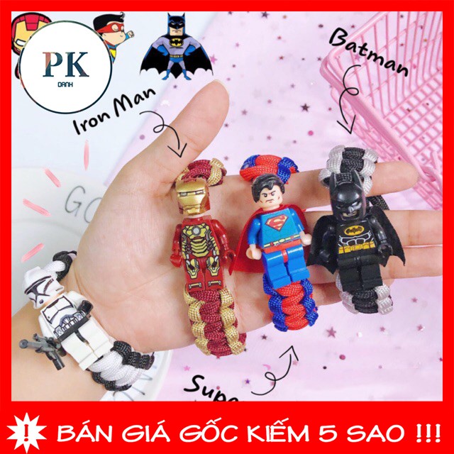 [Mã FAMAYFA giảm 10K đơn 50K] Vòng tay Lego, vòng đeo tay paracord hoạt hình ngộ nghĩnh | BigBuy360 - bigbuy360.vn