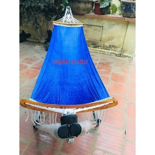võng lưới cán gỗ cao cấp