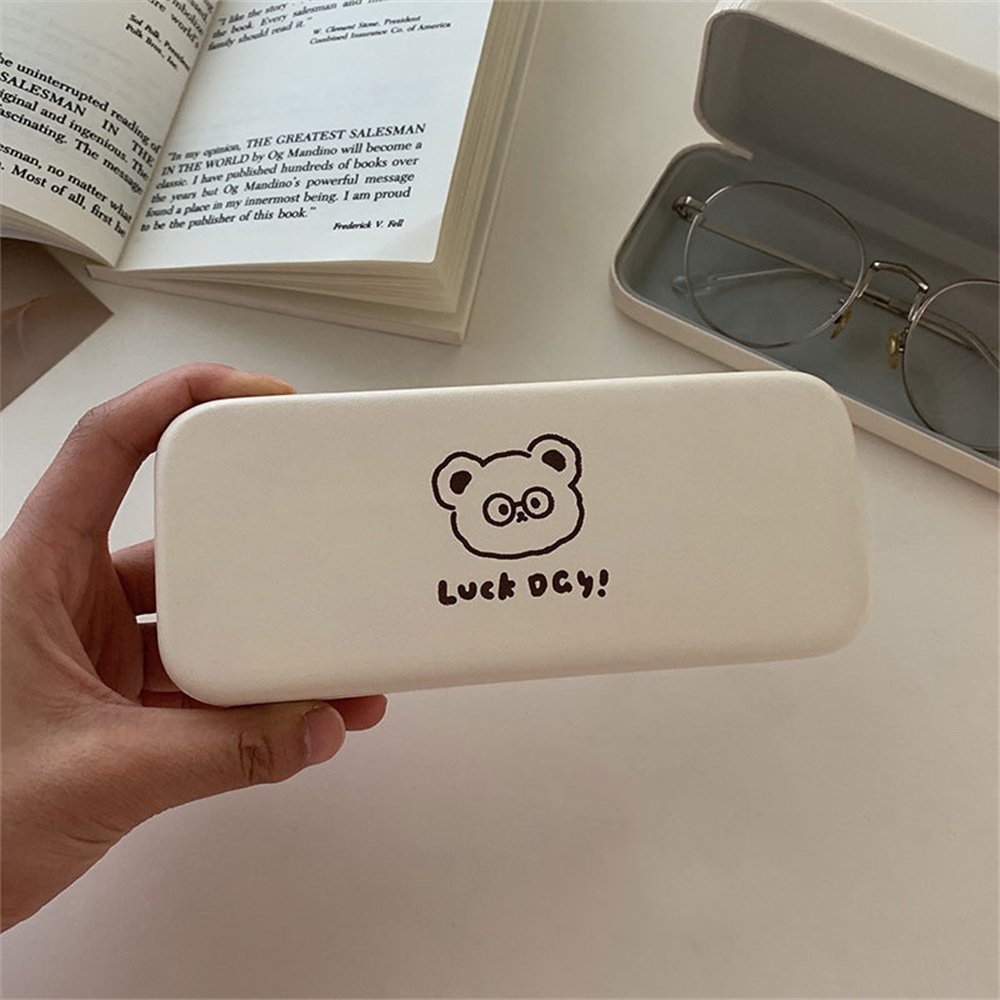 ❤❤Hộp Đựng Mắt Kính Bằng Da PU Họa Tiết Hoạt Hình Dễ Thương