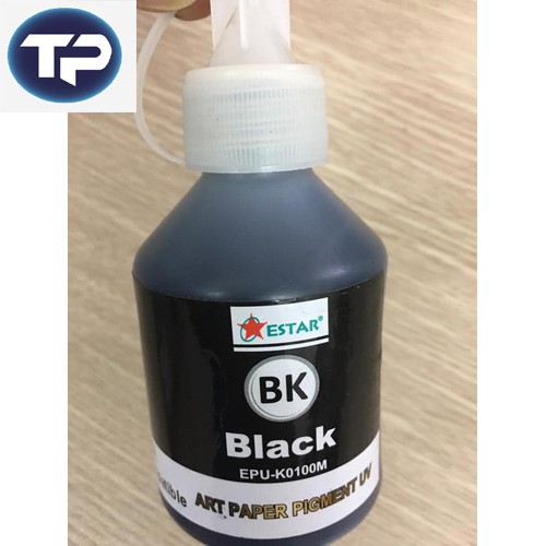 Mực BK Pigment [GIÁ RẺ] mực BK pigment UV cho Epson T50-T60-L800-L805 mầu Đen100ML
