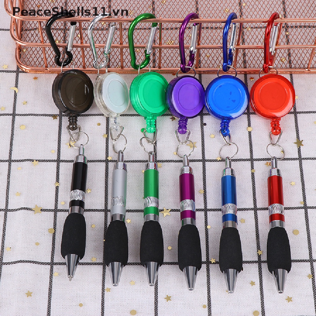 [PeaceShells] 1 Bút Bi Có Thể Thu Gọn Và Móc Khóa
