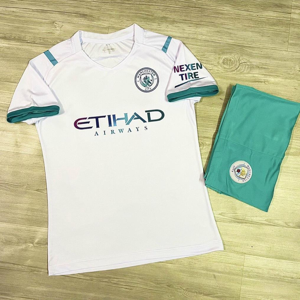 Bộ quần áo bóng đá CLB Manchester City trắng 2021-2022 💋