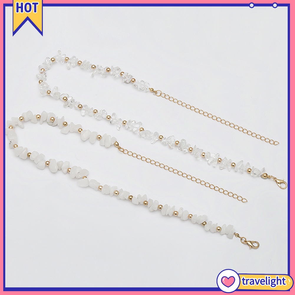 Vòng cổ choker đính đá phong cách Bohemian thời trang đi biển mùa hè cho nữ