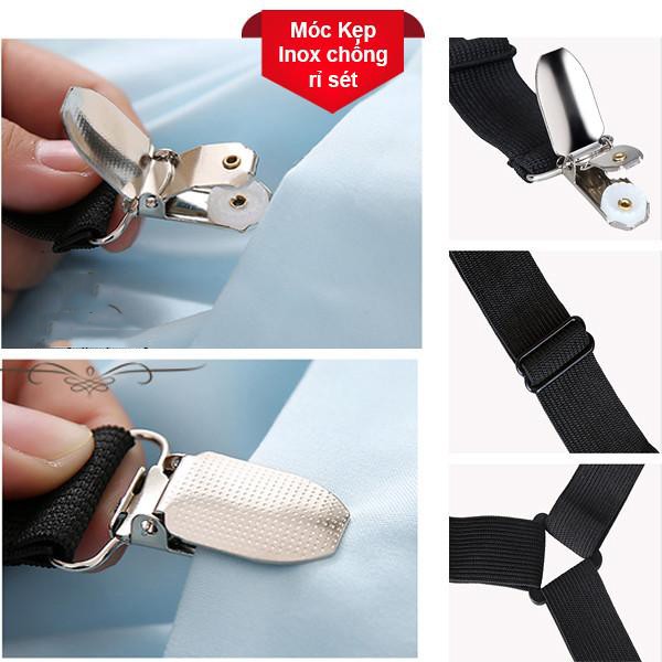 Set 4 kẹp ga giường chống xô dịch [ giao màu ngẫu nhiên ]