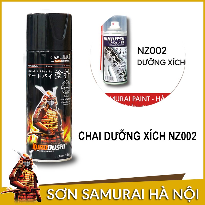 Chai dầu xích chuyên dùng cho xe máy NINJUTSU NZ002