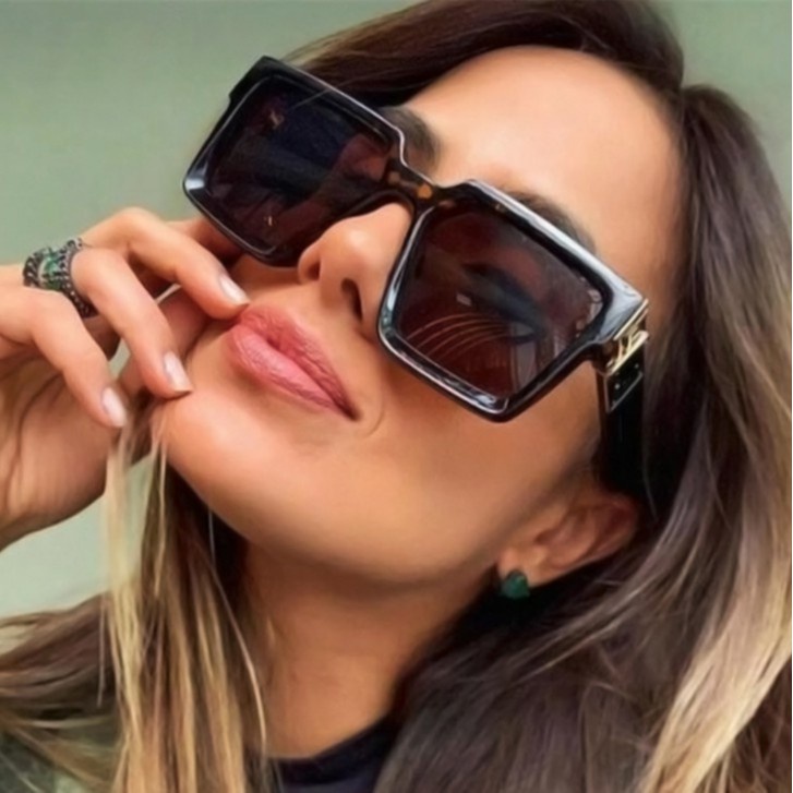 Kính Mát Gọng Vuông cỡ lớn Chống Tia Uv Thời Trang Cho Nữ