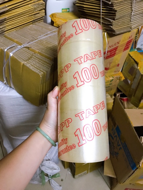 Băng keo OPP TAPE trong và đục 100 yard loại tốt [1 CÂY]