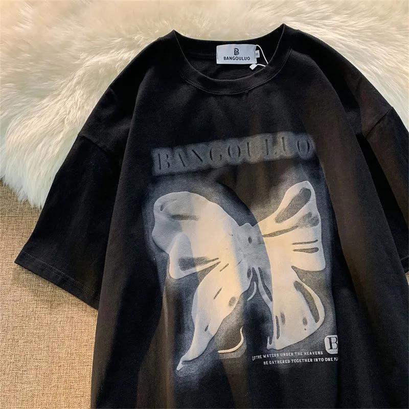 Áo thun tay ngắn cổ điển Mỹ Hàn Quốc thời trang áo phông nữ  JL-TX-05