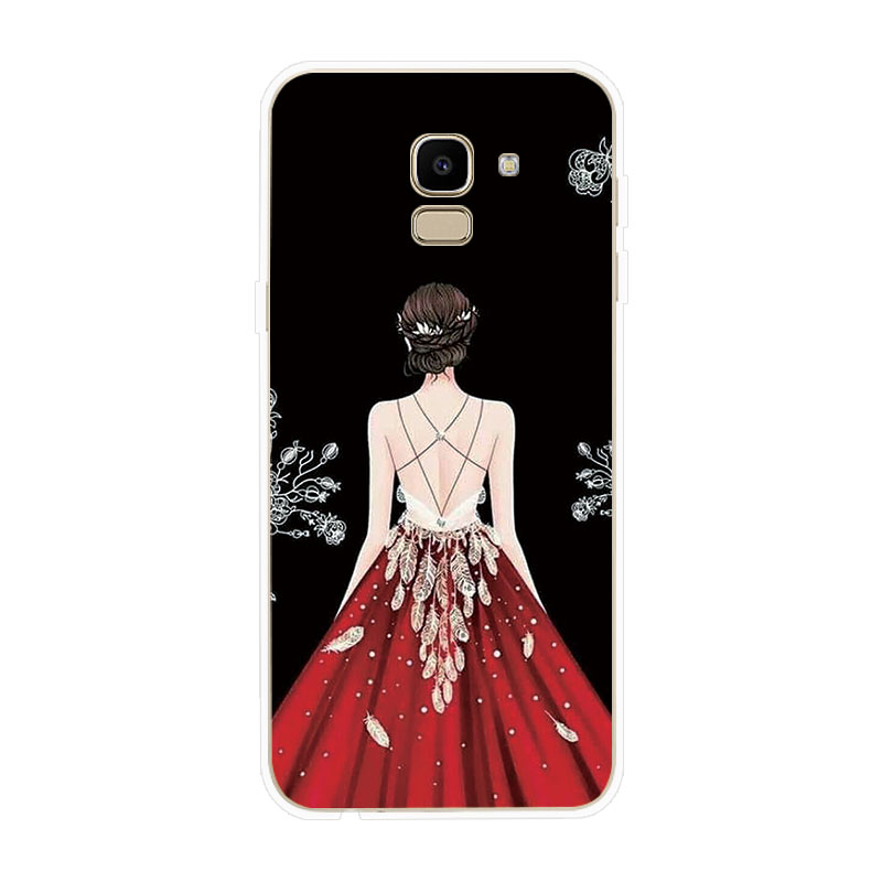 Ốp điện thoại TPU silicon dẻo họa tiết bóng lưng cô gái cho SAMSUNG GALAXY J2 PRO J4 J4+ J6 J6+ PLUS J8 2018