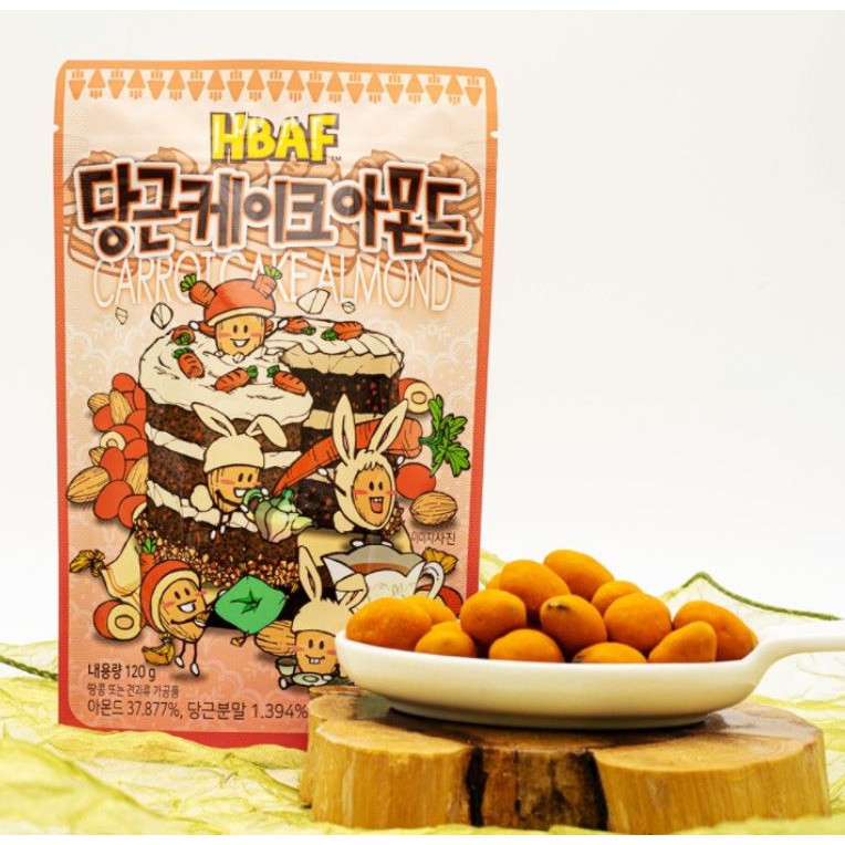 Gk-k-almond Túi Hạnh Nhân Bơ Hạnh Nhân 190g mix nuts cashew nut wasabi tiramisu laver Tlokbokki gilim Đồ Ăn Nhanh Kiểu Hàn Quốc raya, hari raya, raya, raya, Quà Tặng raya