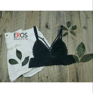 Áo lót croptop bralette đen