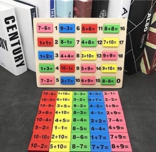 ĐỒ CHƠI DOMINO TOÁN HỌC CHO BÉ