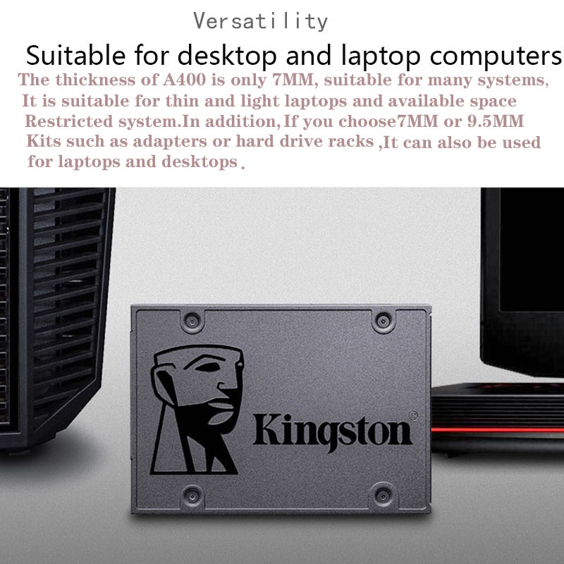 Ổ Đĩa Cứng Kingston A400 2.5 Inch 60GB 120GB 240GB 480GB Cho Máy Tính Laptop