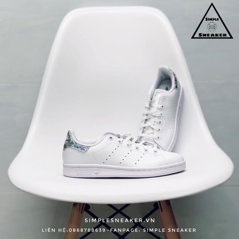 Giày Adidas Stan Smith Diamond 🔴FREESHIP🔴 Giày Adidas Nữ Chính Hãng - Stan Smith Gót Kim Cương Chuẩn Auth [EE 🛑