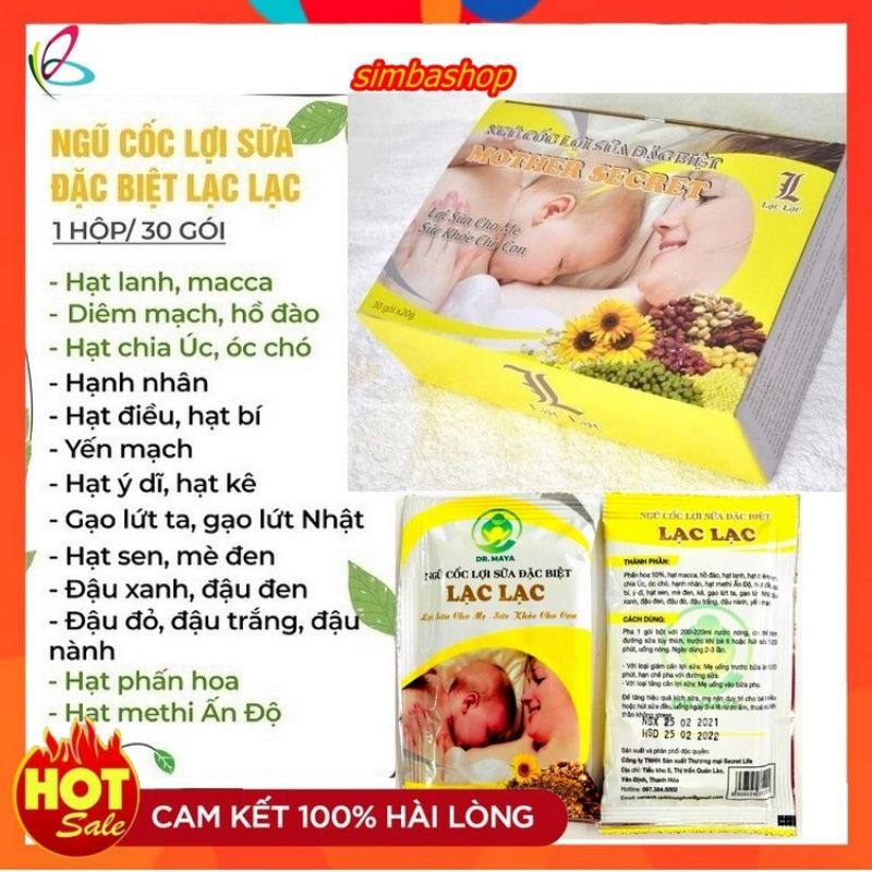 NGŨ CỐC CAO CẤP LỢI SỮA LAC LẠC