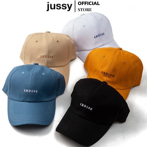 Mũ Lưỡi Trai Cruise Nón Kết Nam Nữ Jussy Fashion Phong Cách Nón Form Mềm Unisex Vải Cotton 1 Lớp Nhiều Màu Mới