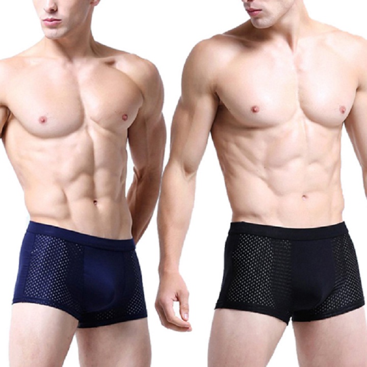 TÚI 2 cái Quần sịp đùi thông hơi cao cấp kiểu boxer xuất nhật kháng khuẩn LOTNAM10