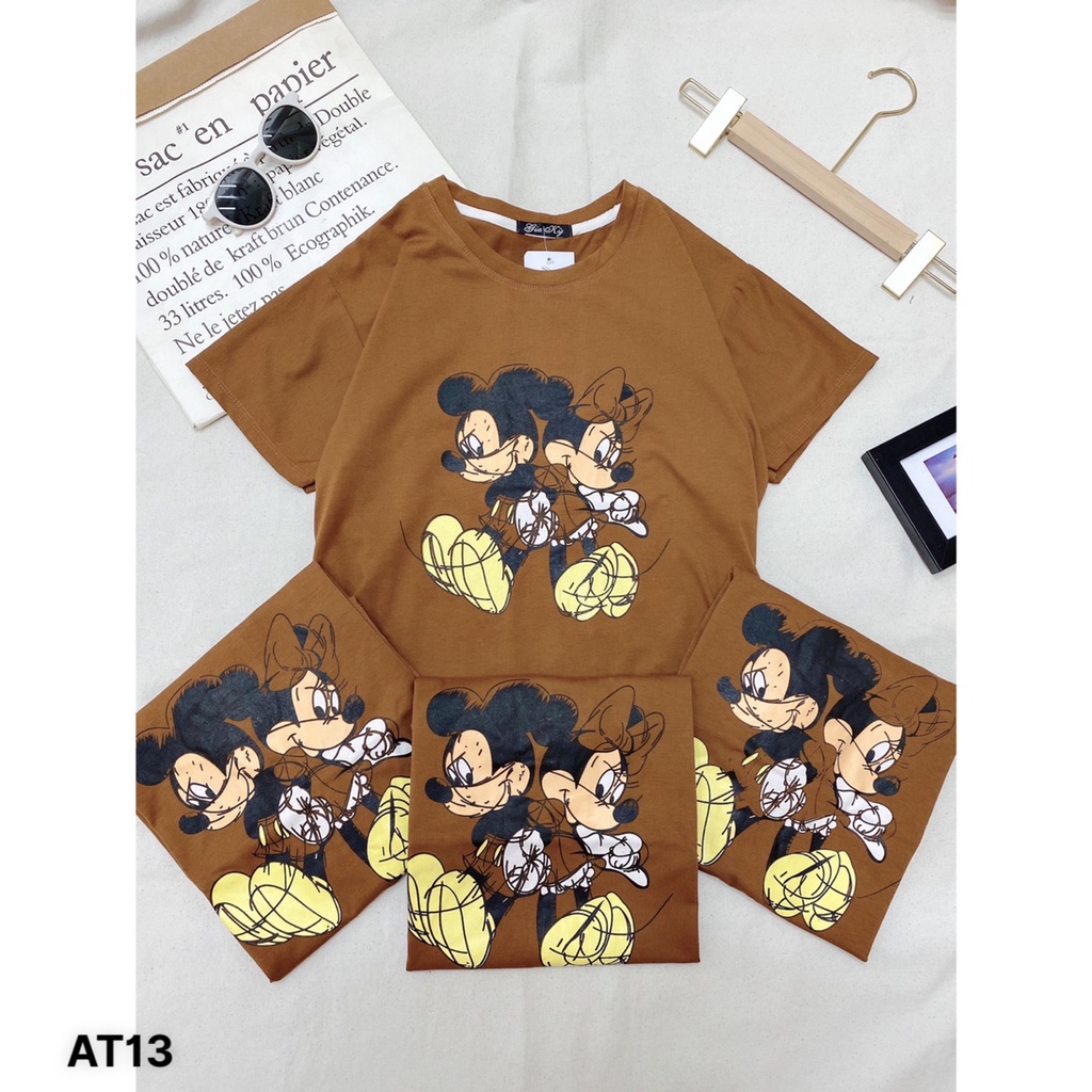 (Mẫu mới- Hàng có sẵn- Freeship) Áo thun in hình Mickey_AT13