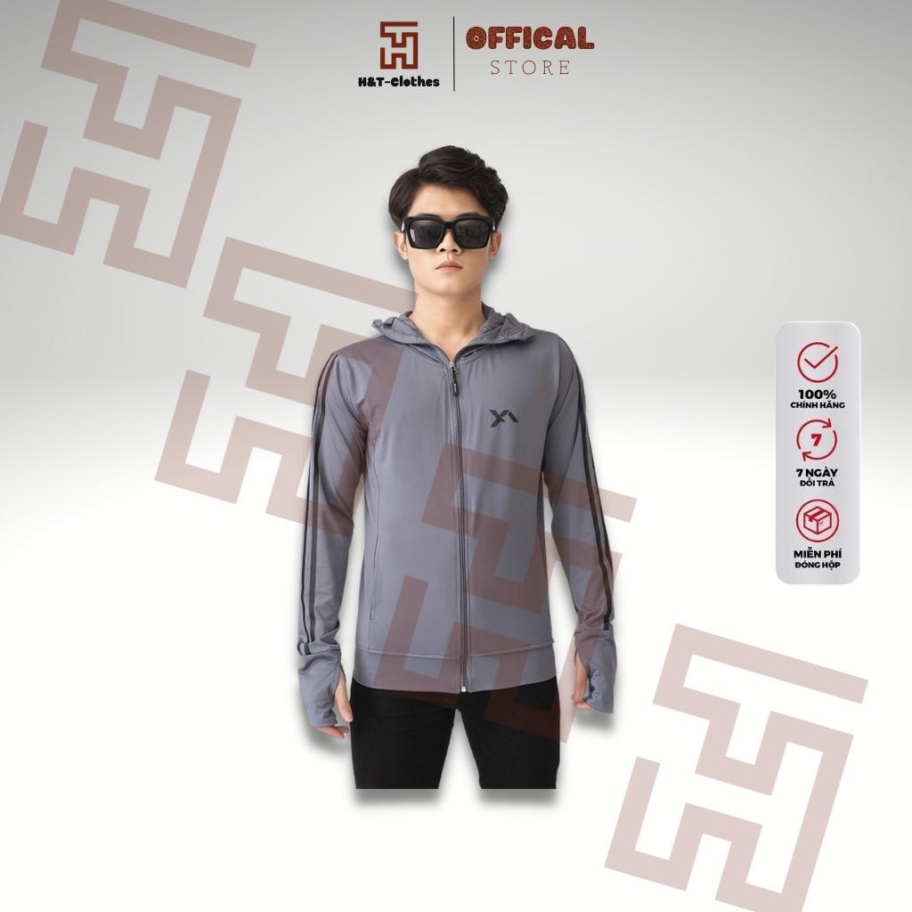 Áo chống nắng thời trang thể thao nam cao cấp vân sọc vải kim thoáng mát N2V H&amp;T-Clothes