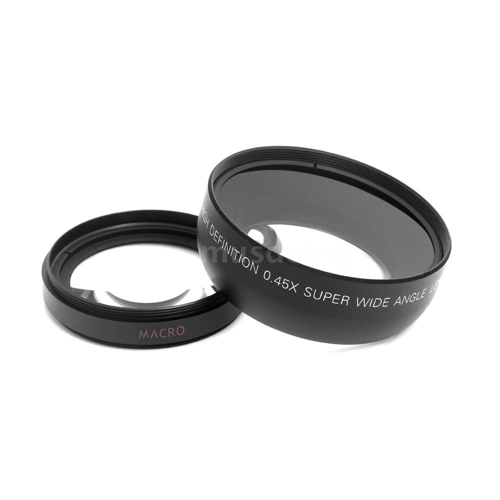 Ống kính góc rộng với Macro 52mm 0.45X cho Canon Nikon Sony Pentax 52mm D
