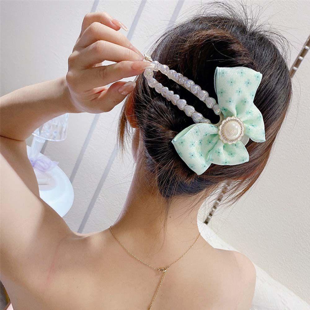 Kẹp Tóc Nơ Lưới Cỡ Lớn Thời Trang Xuân Hè Cho Nữ