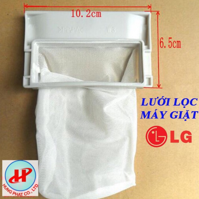 TÚI LỌC RÁC MÁY GIẶT LG, kích thước 10.2x 6.5cm