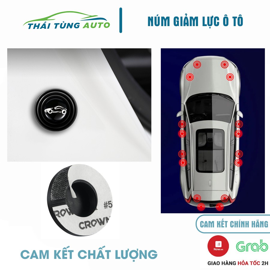 Nút dán giảm lực đóng cửa ô tô, miếng dán giảm chấn động bảo vệ cánh cửa ô tô