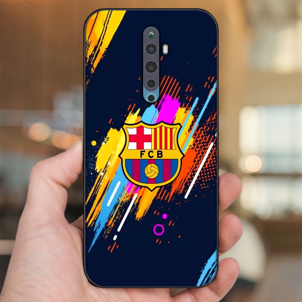 Ốp lưng Oppo Reno 2F viền đen in hình Barcelona Barca