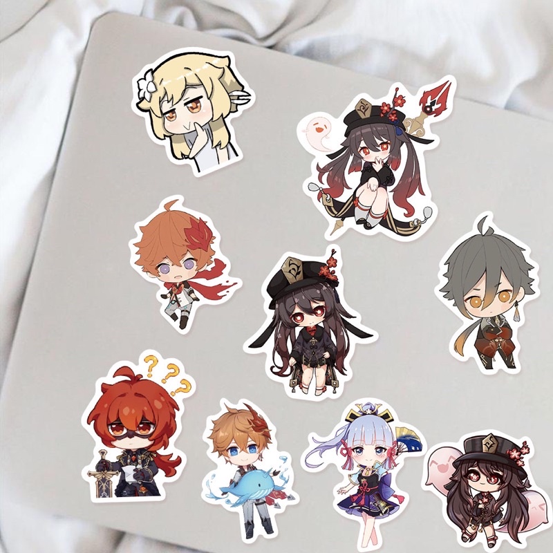 50/ 60/ 100 Hình dán Genshin Impact chống nước