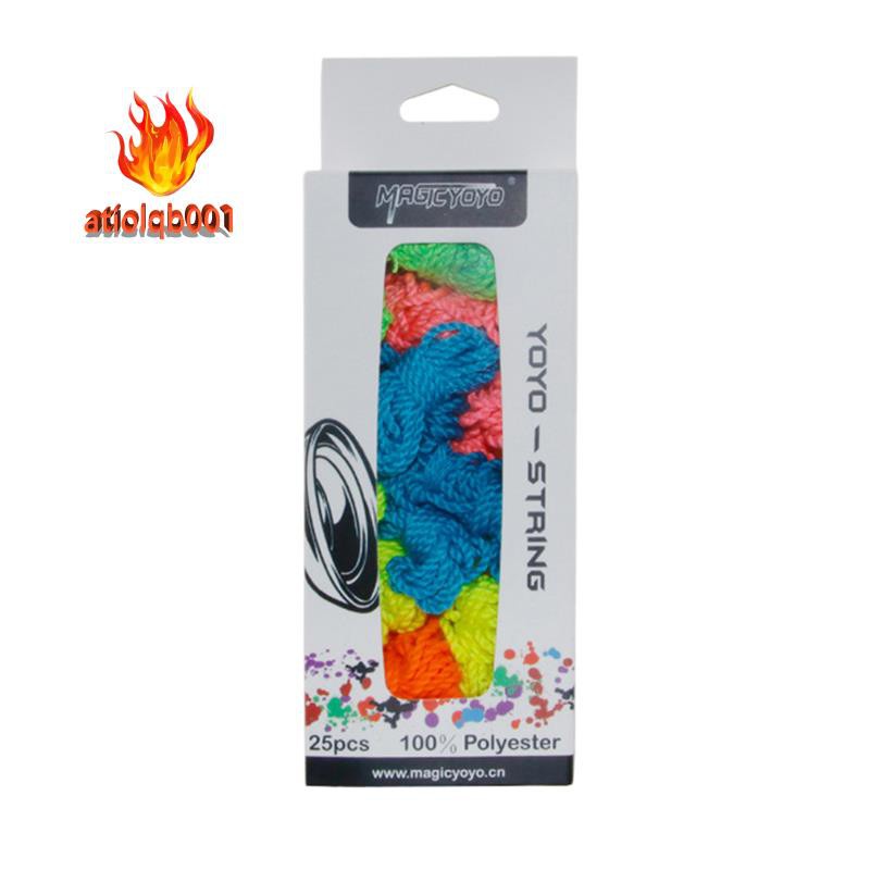Magicyoyo 100% Polyester Professional Yoyo Strings For Responsive And Unresponsive Yoyos – Pack Of 25,Random Color