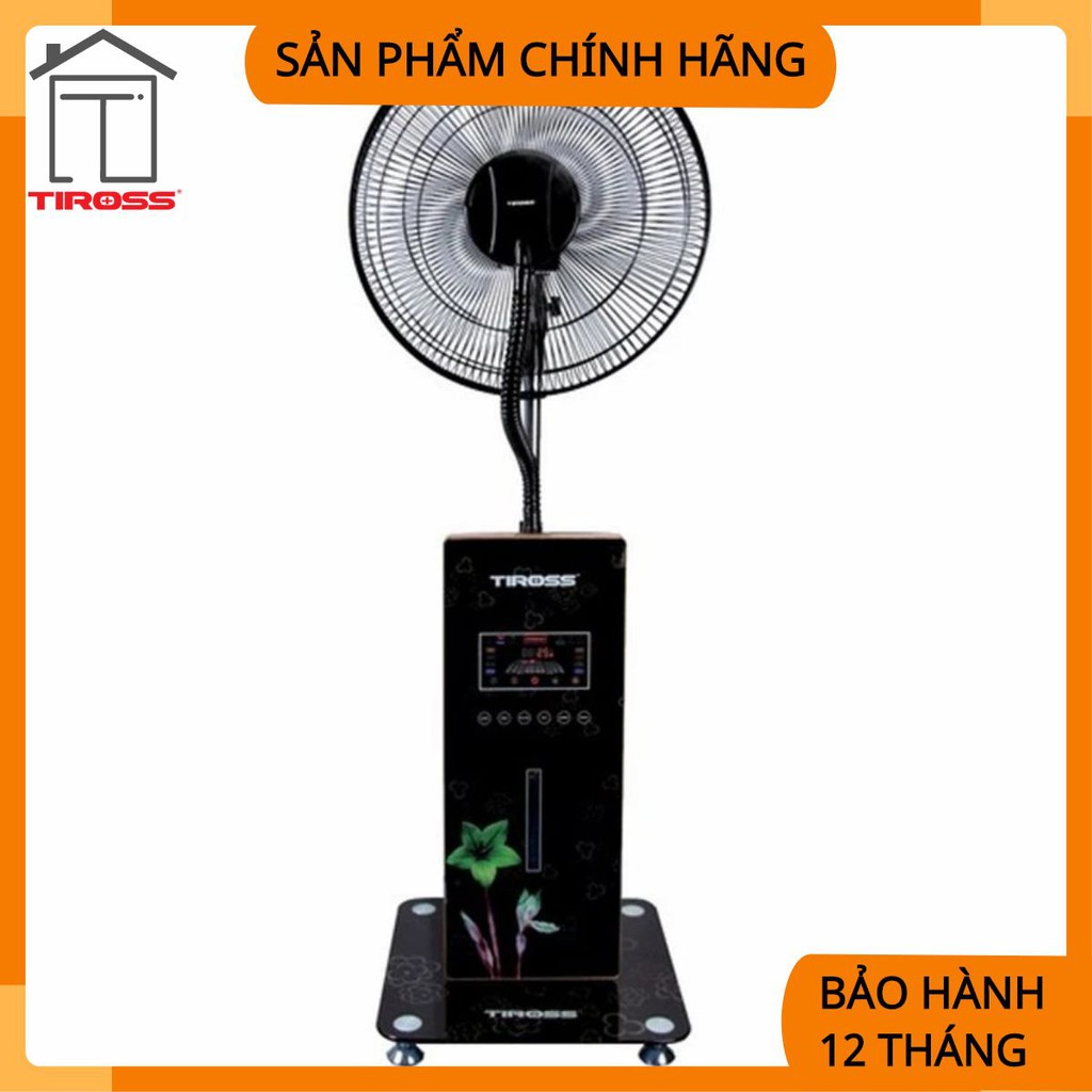 Quạt phun sương 16&quot; TIROSS, 90W, có ĐK, nhiệt kế, timer, 3 chế độ gió, tạo Ion (mới) TS891