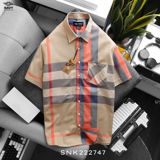 Áo sơ mi kẻ ô burberry big size nam