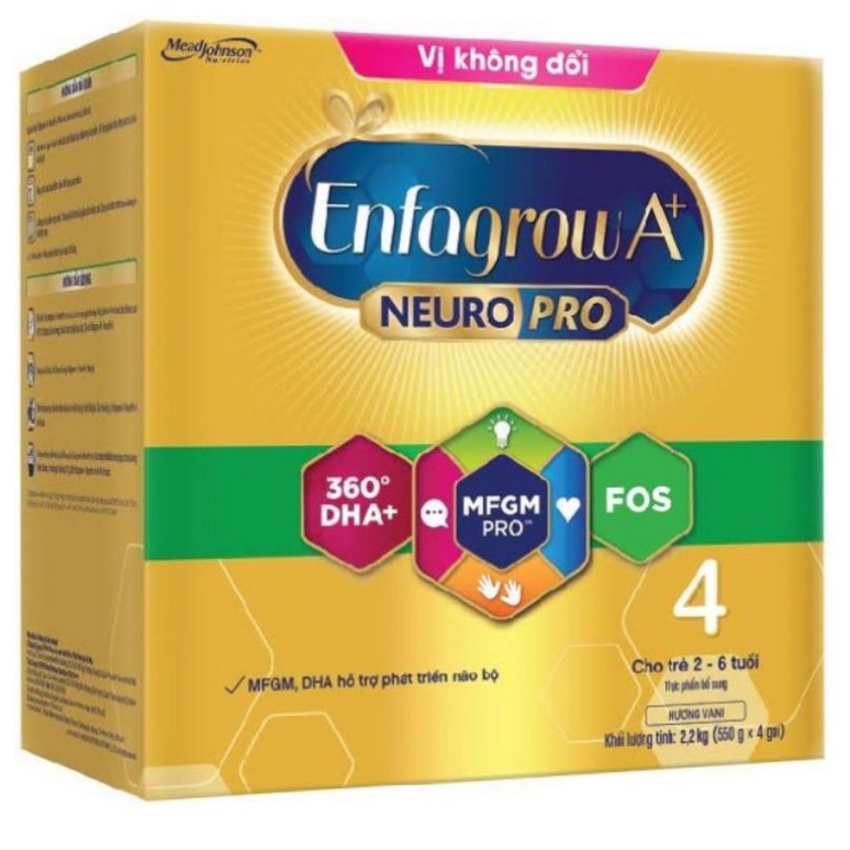 Sữa Enfagrow Neuro Pro  A+4 / 2,2kg Vị Không Đổi