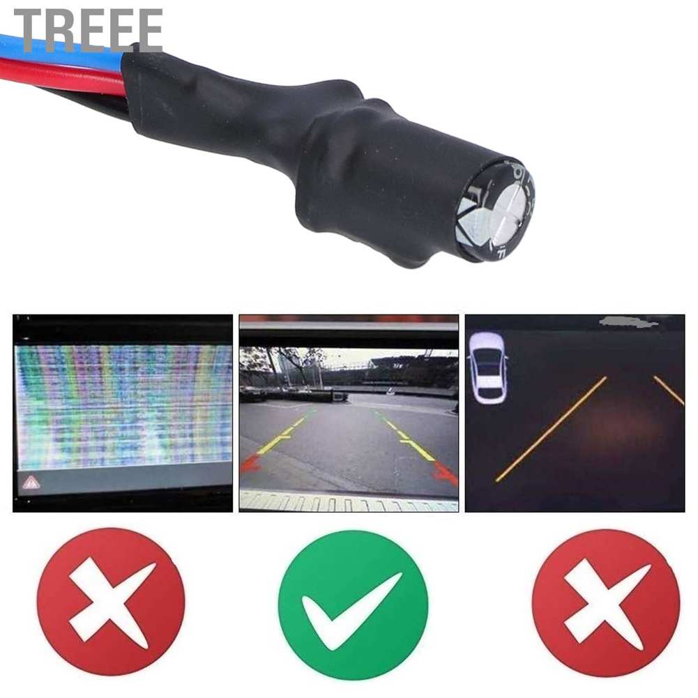 Treee duoqiao [quality products] Reverse Camera Signal Filter 12V Relay Capacitor Rectifier Cable for Germany/American Car Series | BigBuy360 - bigbuy360.vn